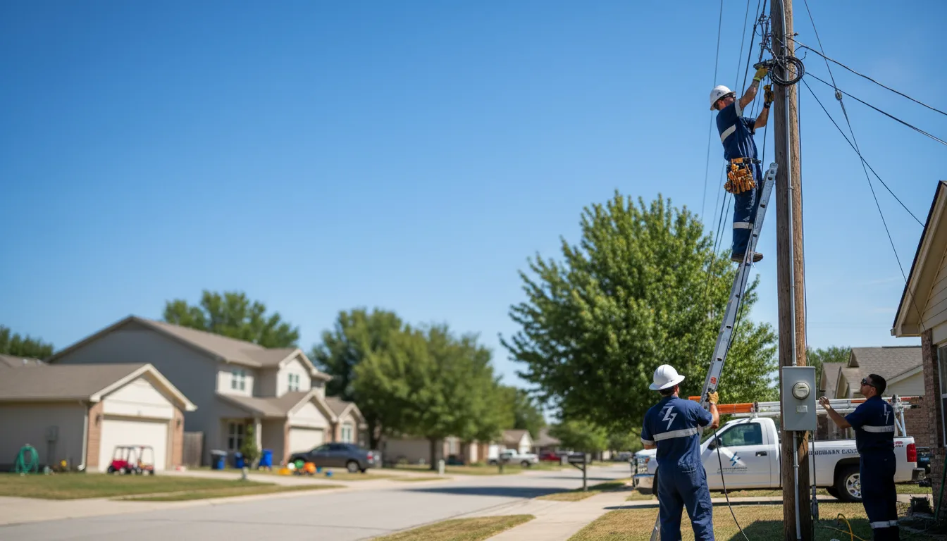 Residential electrician providing installation services in Hutsonville, IL
